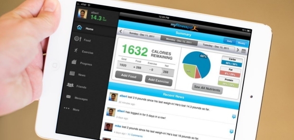 Calorie Counter Diet Fitness Advice Phone Apps myfitness-pal-ipad