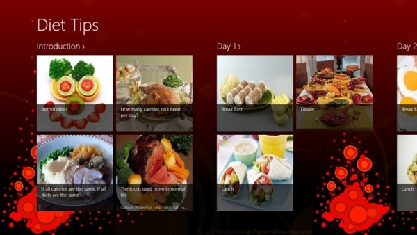 App - Dicas de dieta - Imagens - Material de vídeo - Consultor online web grátis