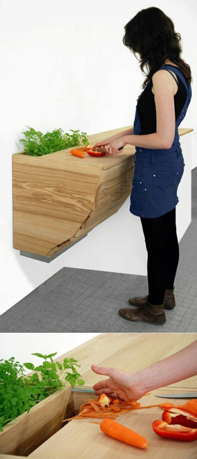 Ilha de cozinha, montagem de parede, contador cortar, editar móveis de design de vanguarda