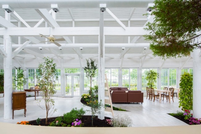 jardim café interior nadamoto yukiko architects tokachi hills