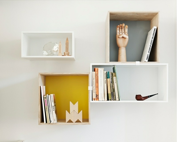 Sistemas de prateleiras de parede de livros, sistema de clique para sala de estar