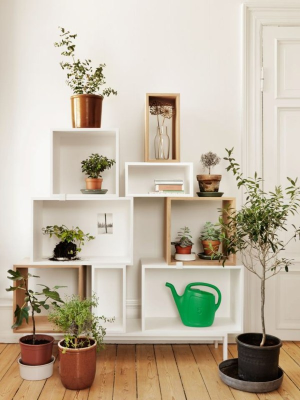 Design de estante de parede para sala de estar pequeno apartamento montado
