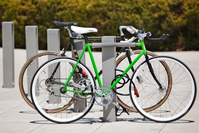 Suporte de bicicleta - suporte de bicicleta - design moderno - modelos com economia de espaço