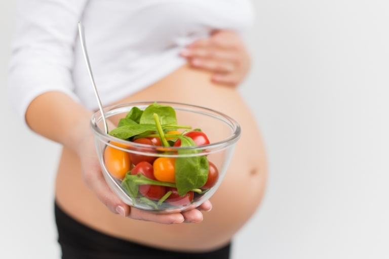 Uma dieta vegetariana durante a gravidez dificilmente é um problema