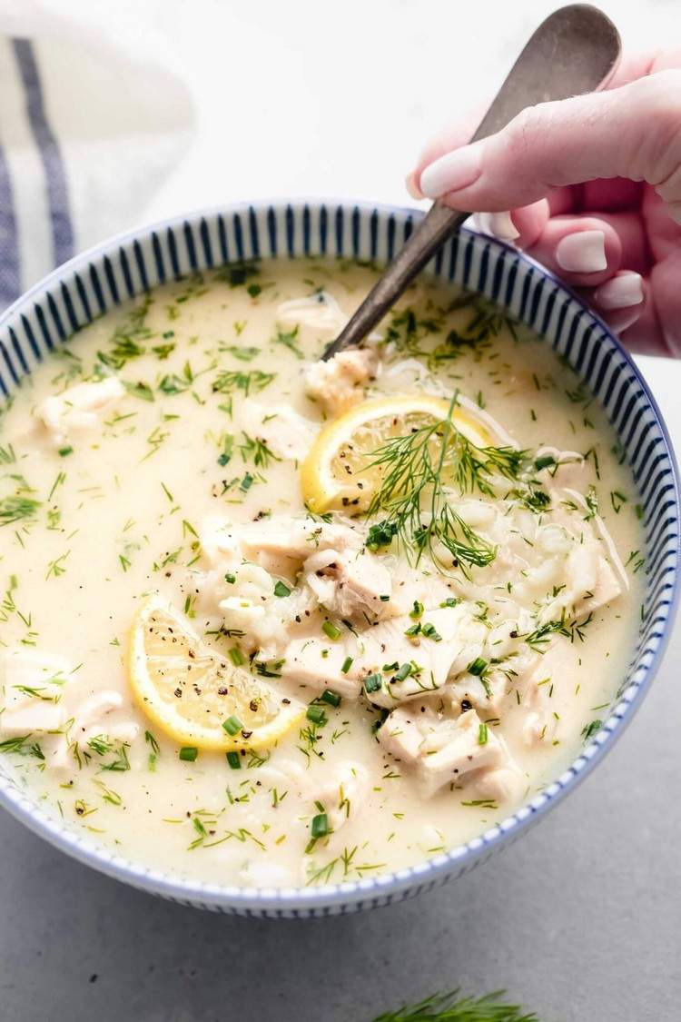 Avgolemono Sopa Grega Receitas Canja de Galinha com Arroz Simples