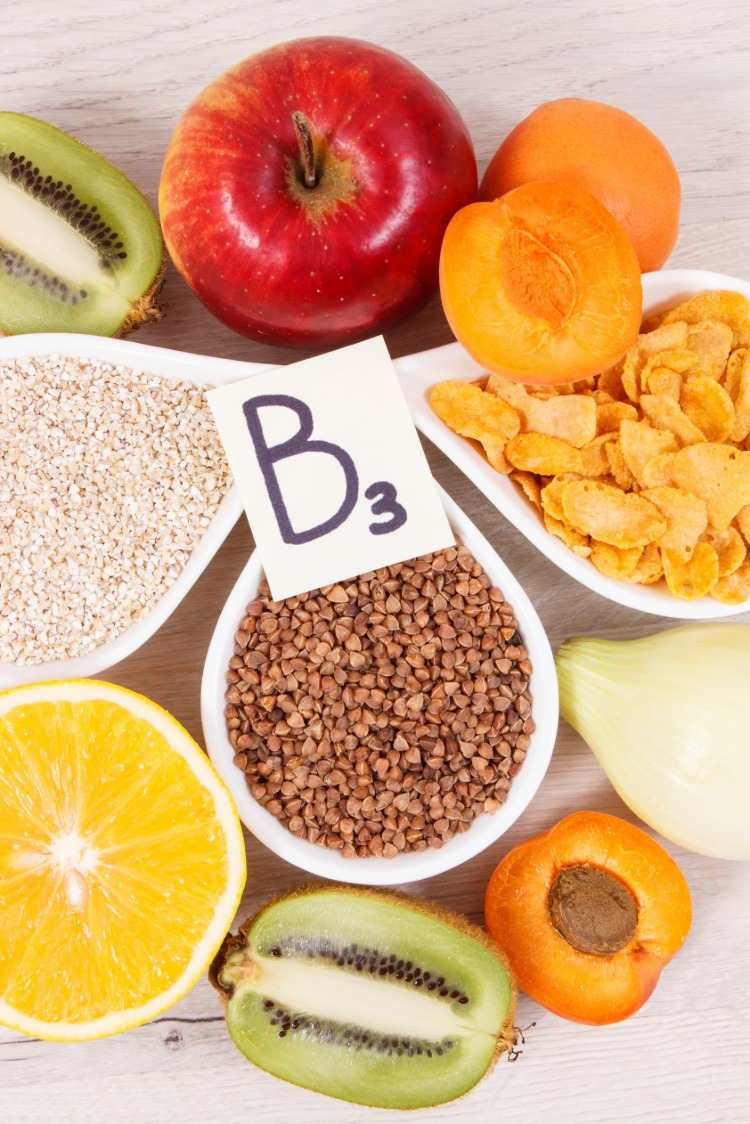 fontes de niacina ou vitamina b 3 de frutas e legumes