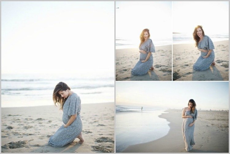 baby bump photos-faça-você-mesmo-gravidez-fotos-ideias-dicas-praia-verão-mar