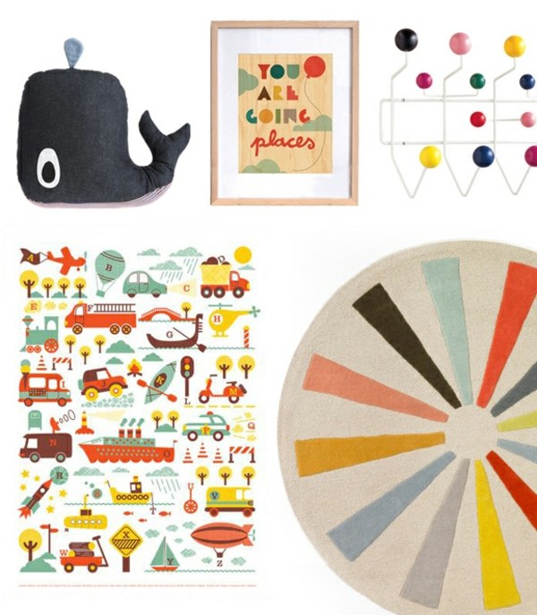 Adesivos de parede coloridos de baleia com ideias de decoração