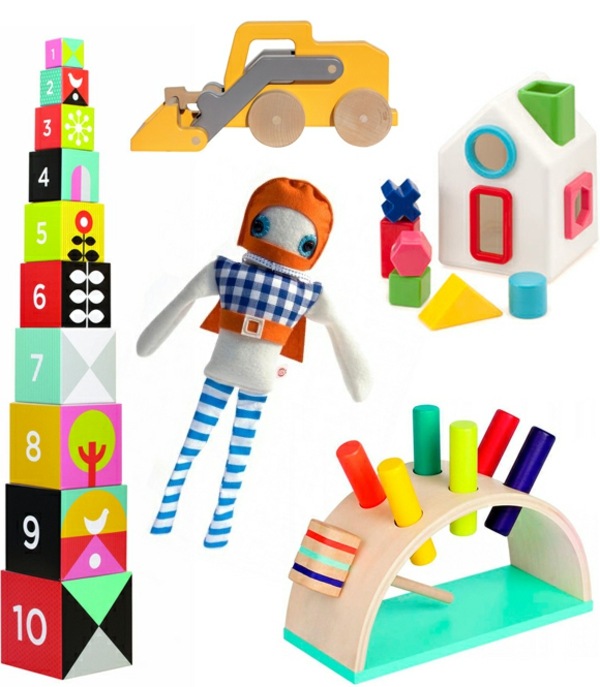 Cores de materiais orgânicos de brinquedos