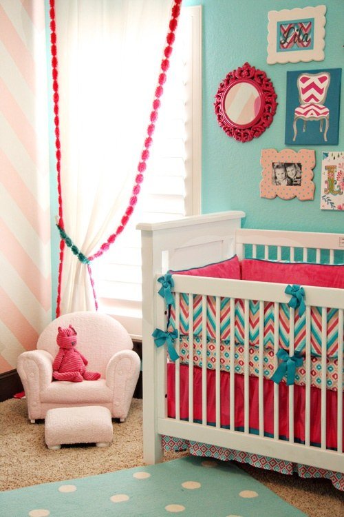 Quarto-bebê-design-decoração-idéias-hortelã