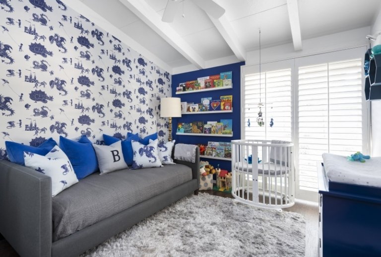 Baby room-blue-modern-round-berço-ideas