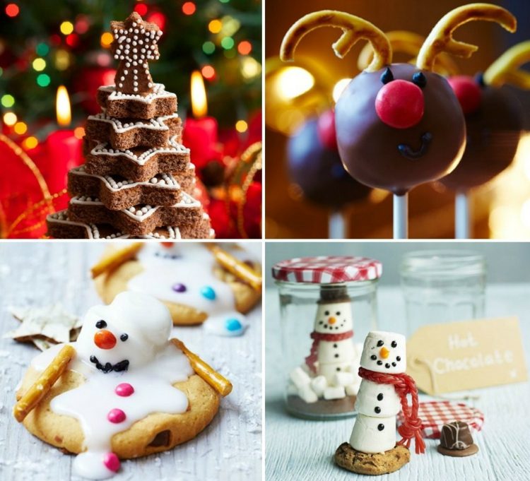 assar para o natal ideias-crianças-biscoitos-bolo-pops-marshmallows