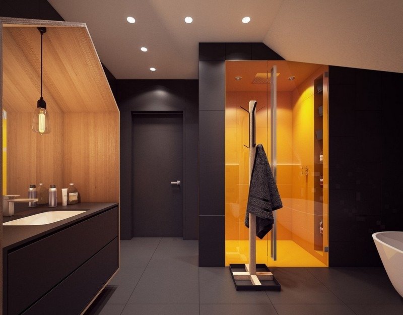Banheiro-design-preto-amarelo-cores-combinar