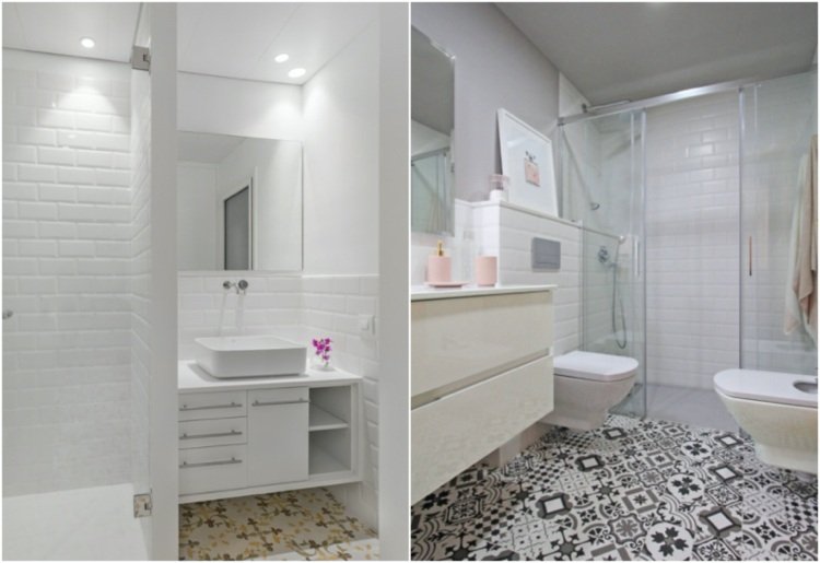 ladrilhos brancos de banheiro para paredes e ladrilhos padronizados