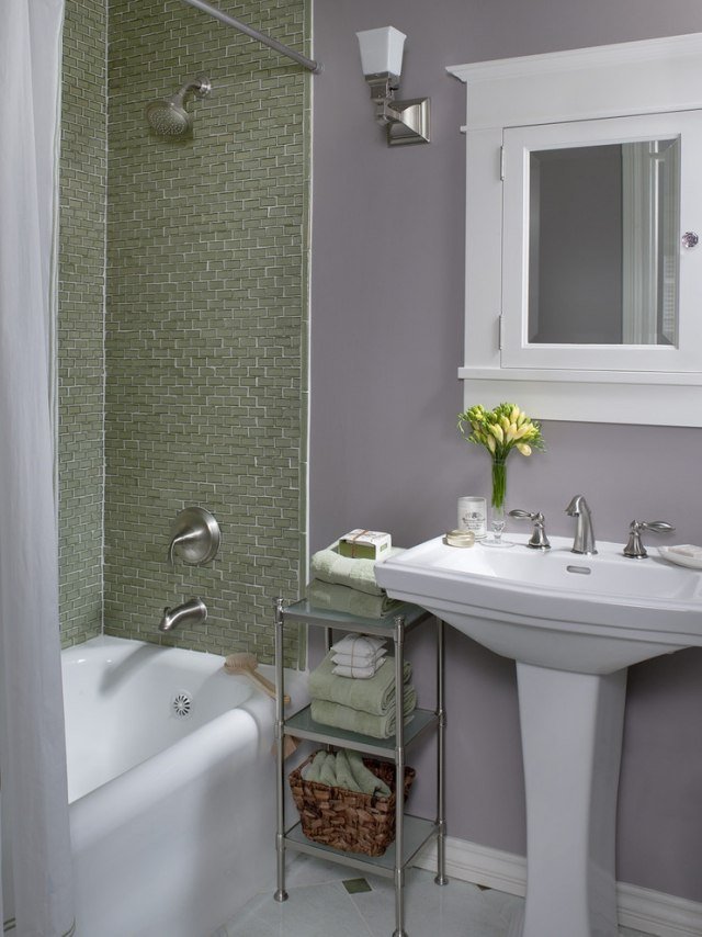 impermeável-parede-pintura-banheiro-mosaico-banheira-área de banheira