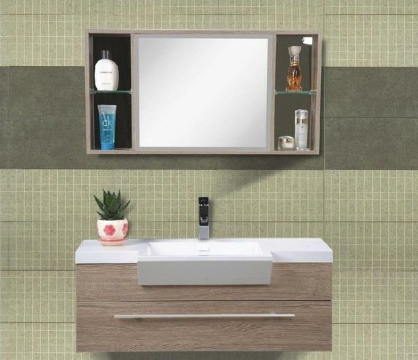green-wall-tile-sink-white-tap
