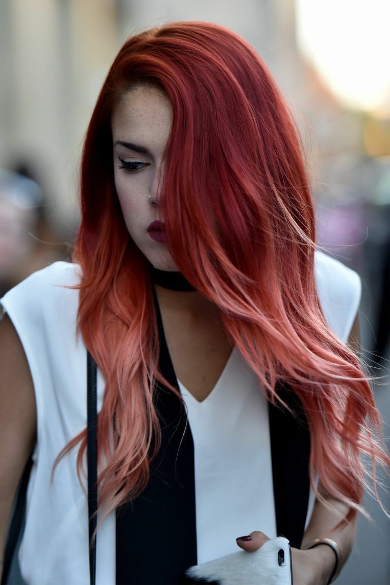 Balayage cabelo comprido loiro ruivo tendências de cabelo