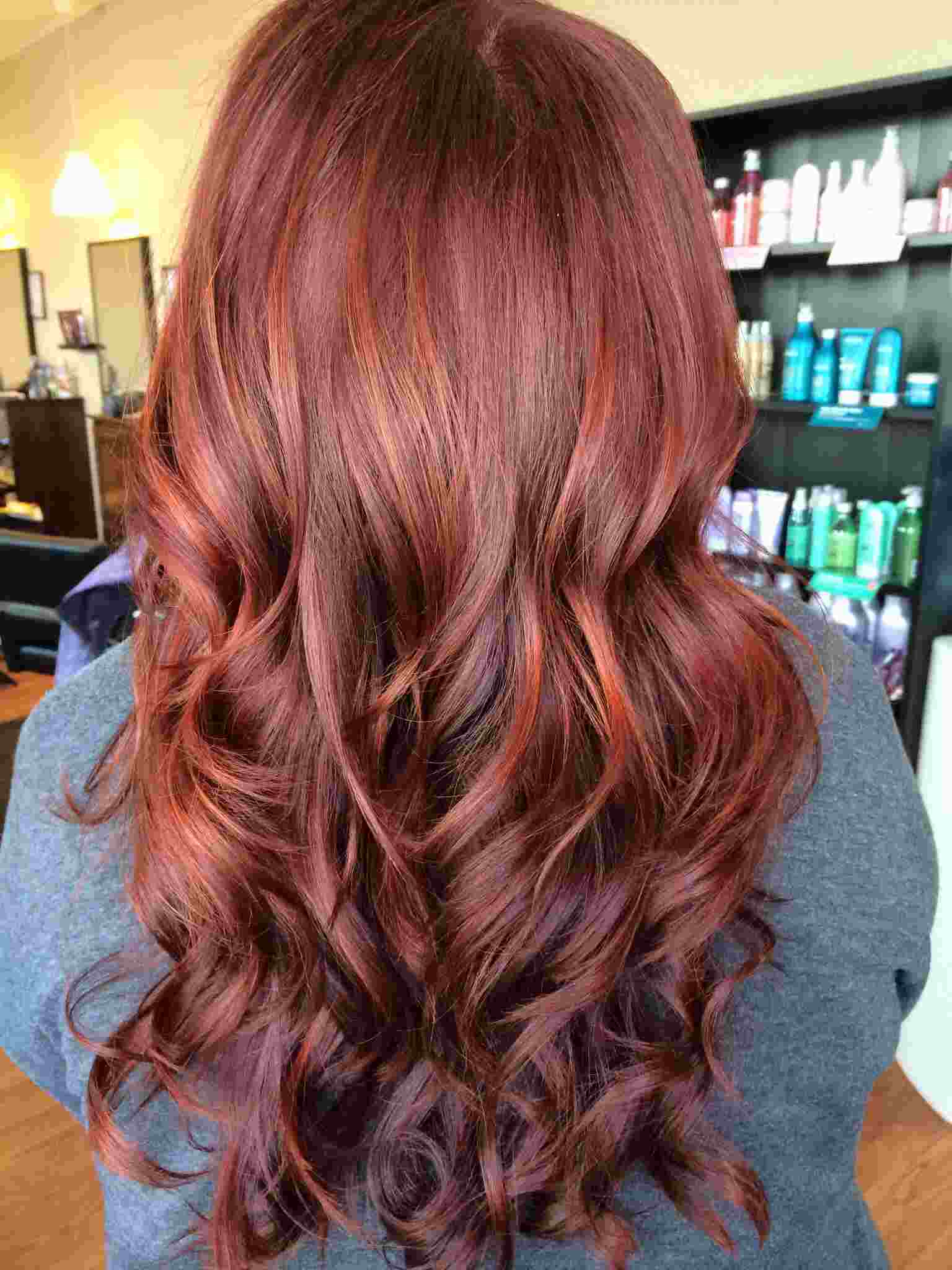 Tendências de cores de cabelos castanhos ruivos Balayage 2019 Ideias fáceis para penteados