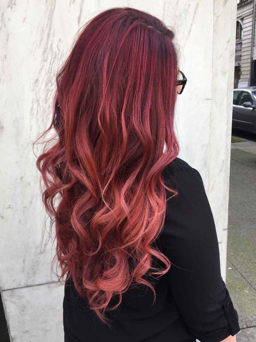 Balayage Red Hair Trend Cor do Cabelo Vermelho Escuro Dicas de Tratamento