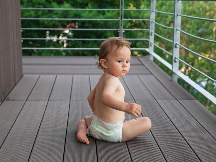 Faça o piso antiderrapante antiderrapante do monitor do bebê seguro para crianças da varanda