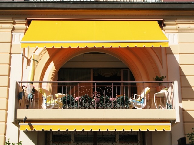 escolha de tecido amarelo para toldos de varanda proteção solar
