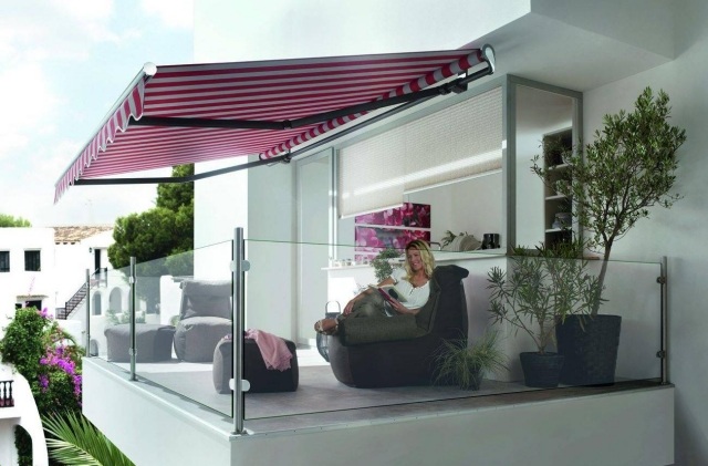 tipos de proteção solar de varanda toldos proteção solar manual parapeito elétrico de vidro