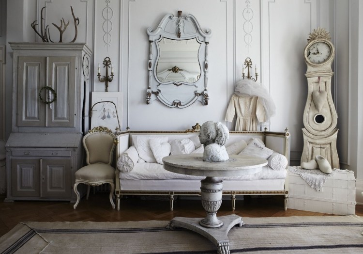 mesa-mobiliário-barroco-moderno-vintage-canapé-branco-estuque