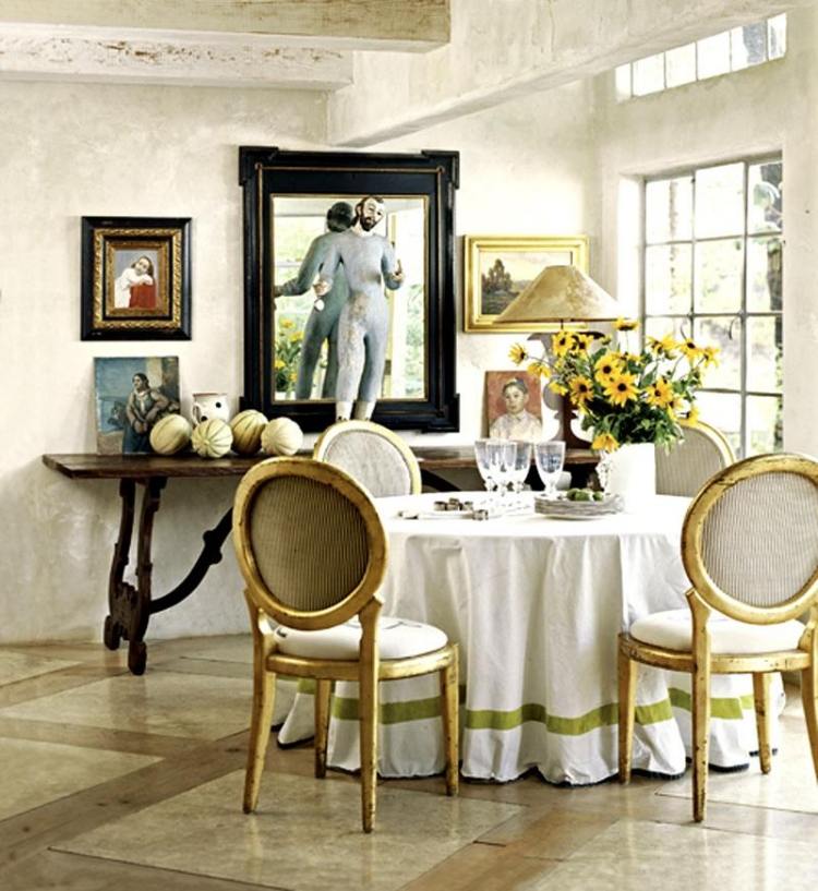 móveis-barrocos-modernos-mesa-de-jantar-cadeiras-quadros-estilo Luís XVI