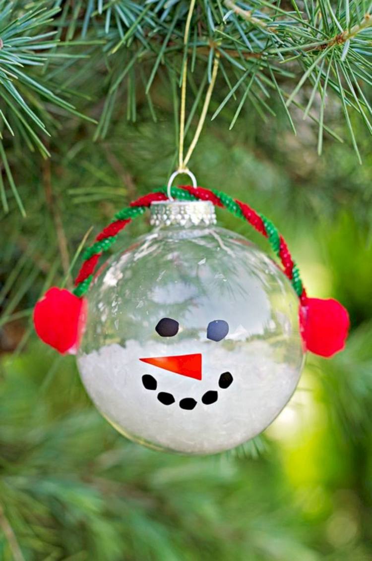 Faça você mesmo o vidro com cola para artesanato e decorações de Natal