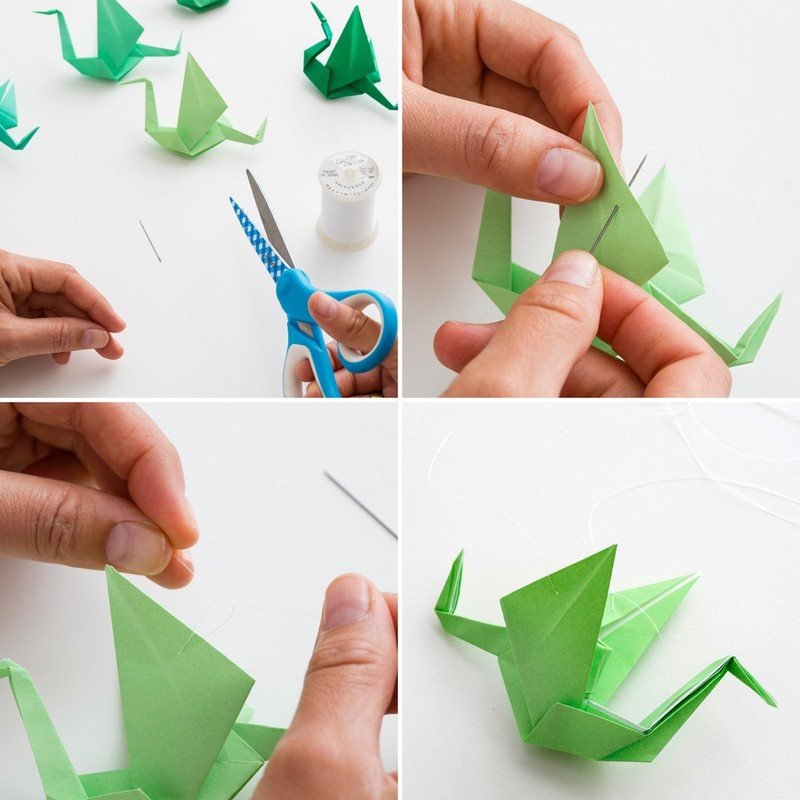 Artesanato-crianças-origami-dobra-ideias fáceis