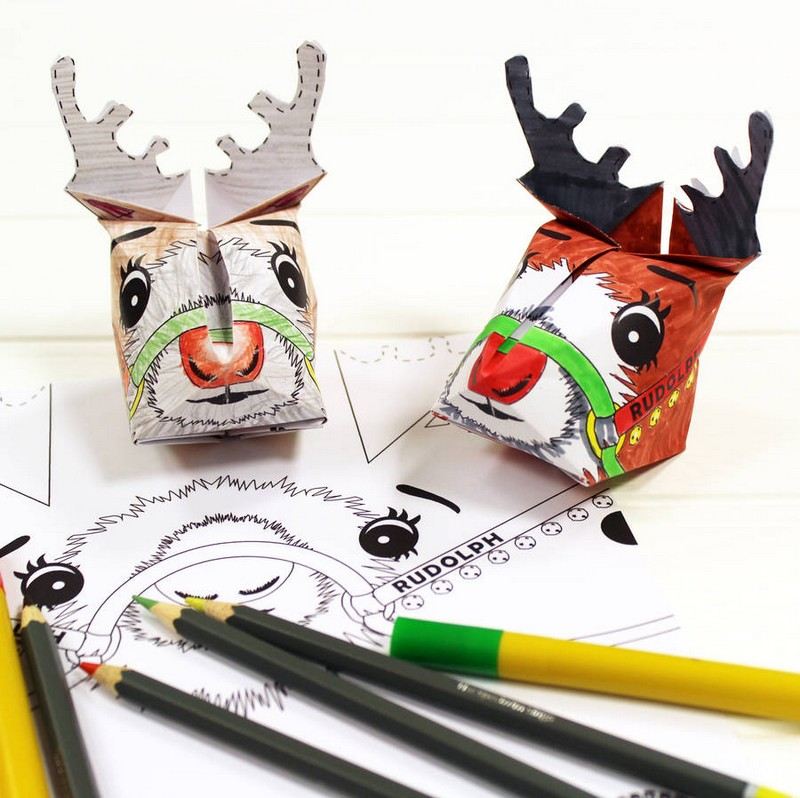 Artesanato-crianças-origami-doces-ideias-Rudolf-rena