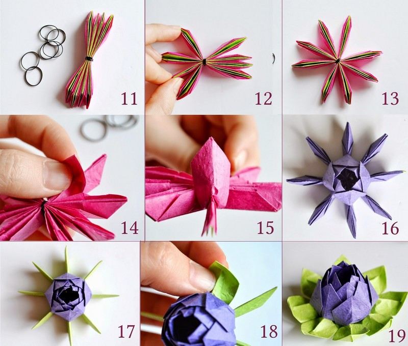 Artesanato-crianças-origami-lótus-dobradura-idéias-instruções