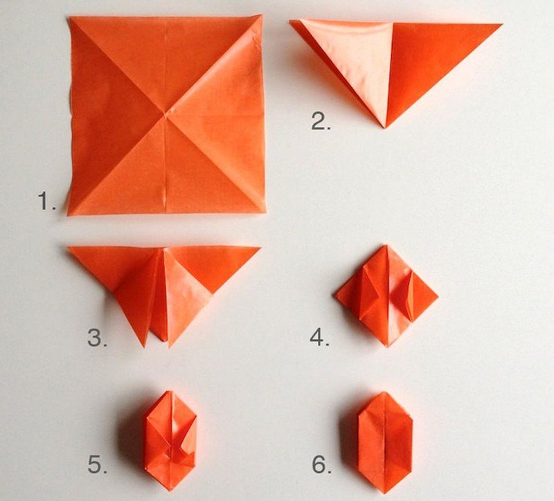 Artesanato-crianças-origami-Halloween-projeto-lanterna de papel