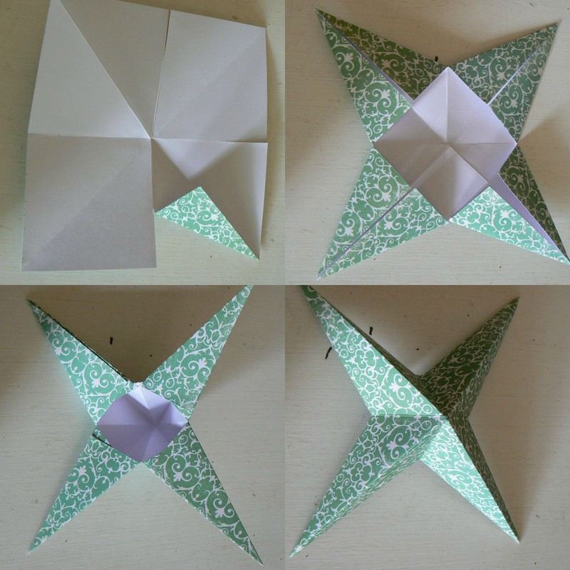 Artesanato-crianças-origami-estrelas-faça-você-mesmo-ideias de artesanato