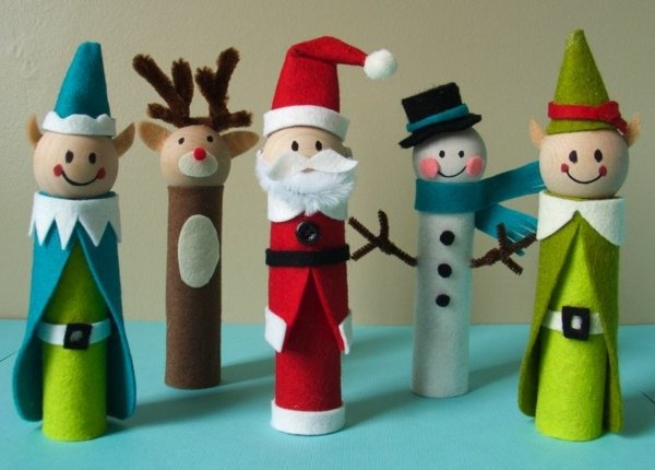 Papel higiênico de feltro de boneco de neve dos duendes do Papai Noel