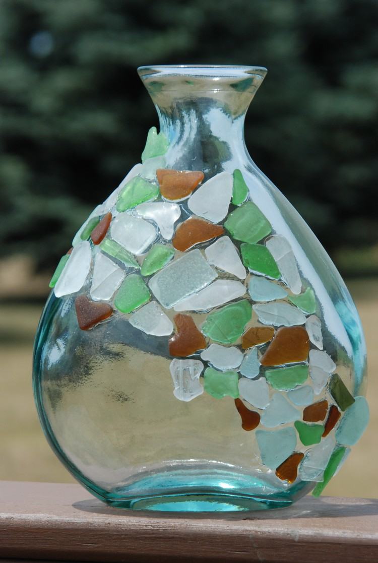 garrafa de vidro vaso de vidro decorar vidro marinho
