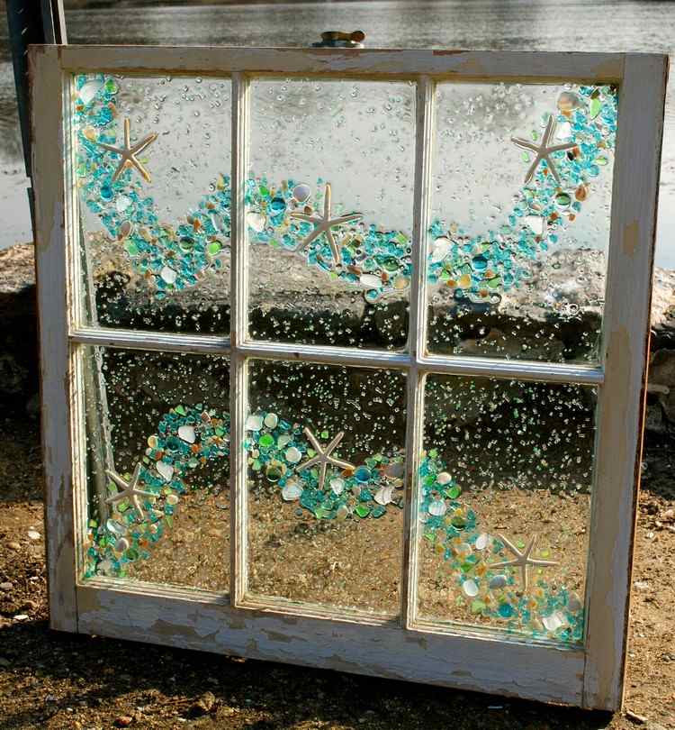 consertar com vidro marinho avançado decorar janela antiga
