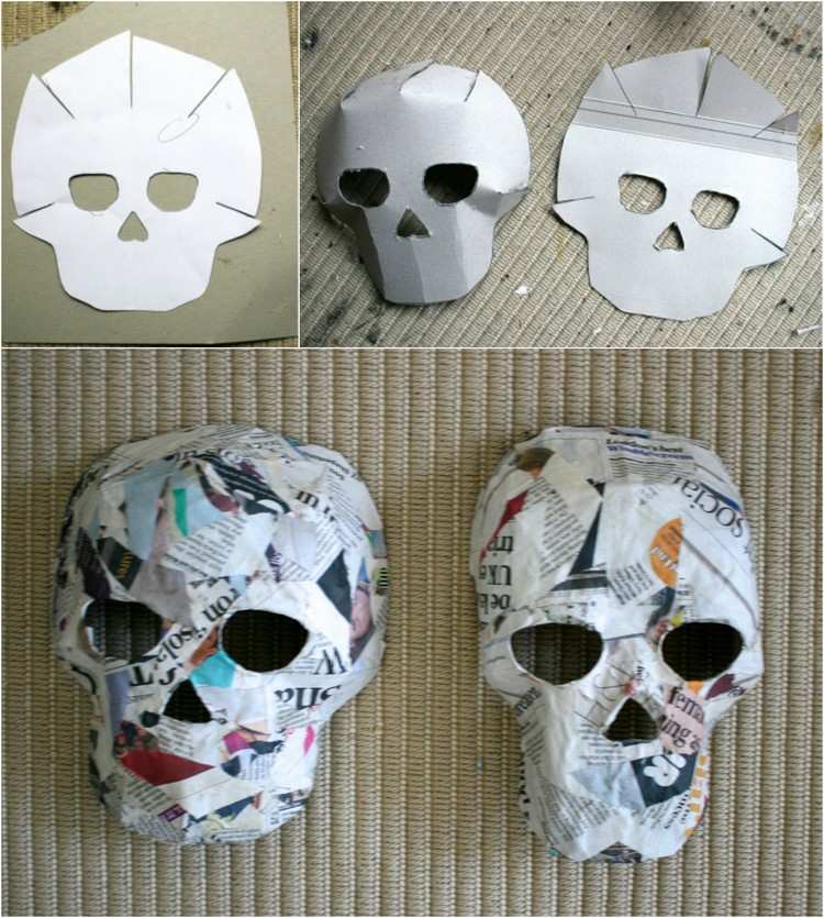 tinker-paper mache-masks-halloween-skulls-template-newsprint