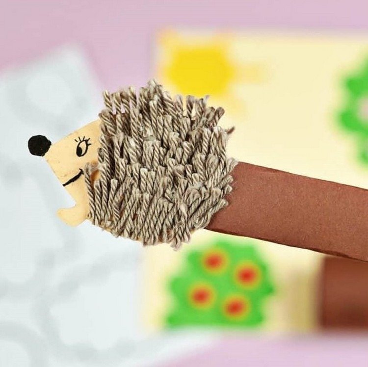 Faça ideias de artesanato com lã para as próprias crianças ouriços
