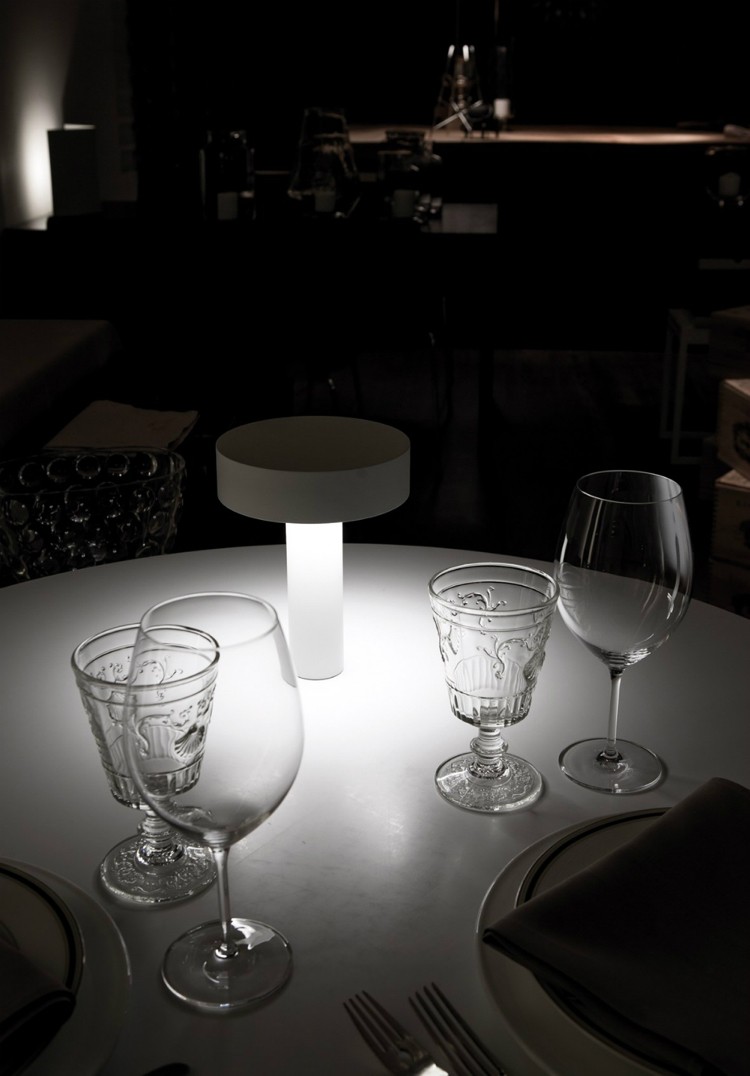 Luzes LED operadas por bateria-abajur-alto-falante-integrado-pop-up