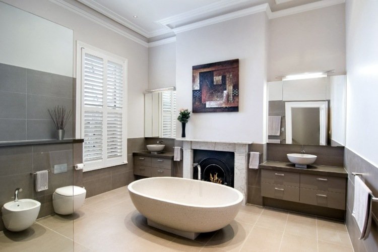 baeder-pictures-beige-stone-tub-brown-tiles-mirror-gabinetes-top-sink-base-gabinetes