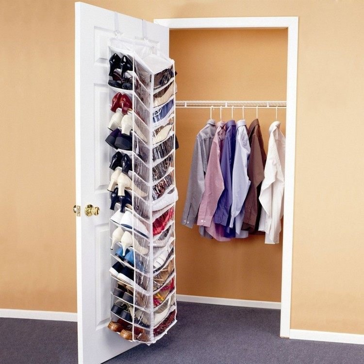 Walk-in-closet-sapato-armazenamento-sistema-porta-pendurado