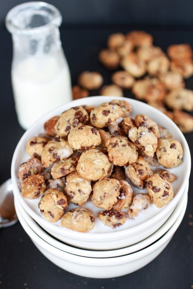 biscoitos saudáveis ​​deliciosos crocantes atingem um ótimo corpo