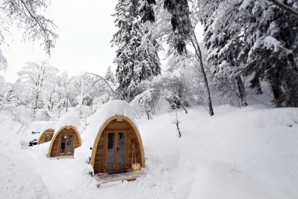 POD casas-iglus Férias de inverno não tradicionais