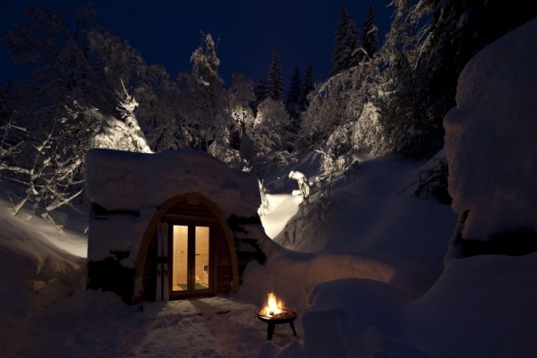 Design de iglu cabana alpina