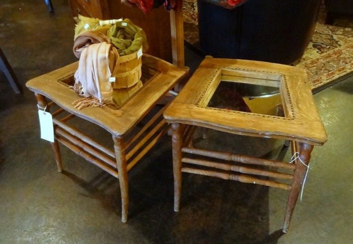 cadeira mesa lateral faça você mesmo madeira vidro ideia original