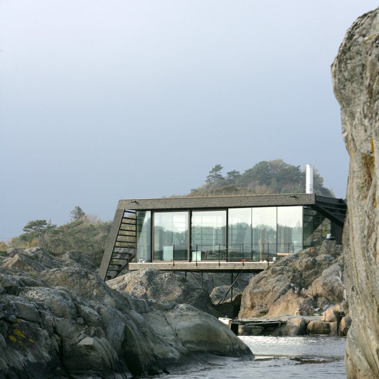 concreto-bangalô-férias-casa-mar-panorama-janela-grande-moderna-arquitetura-design