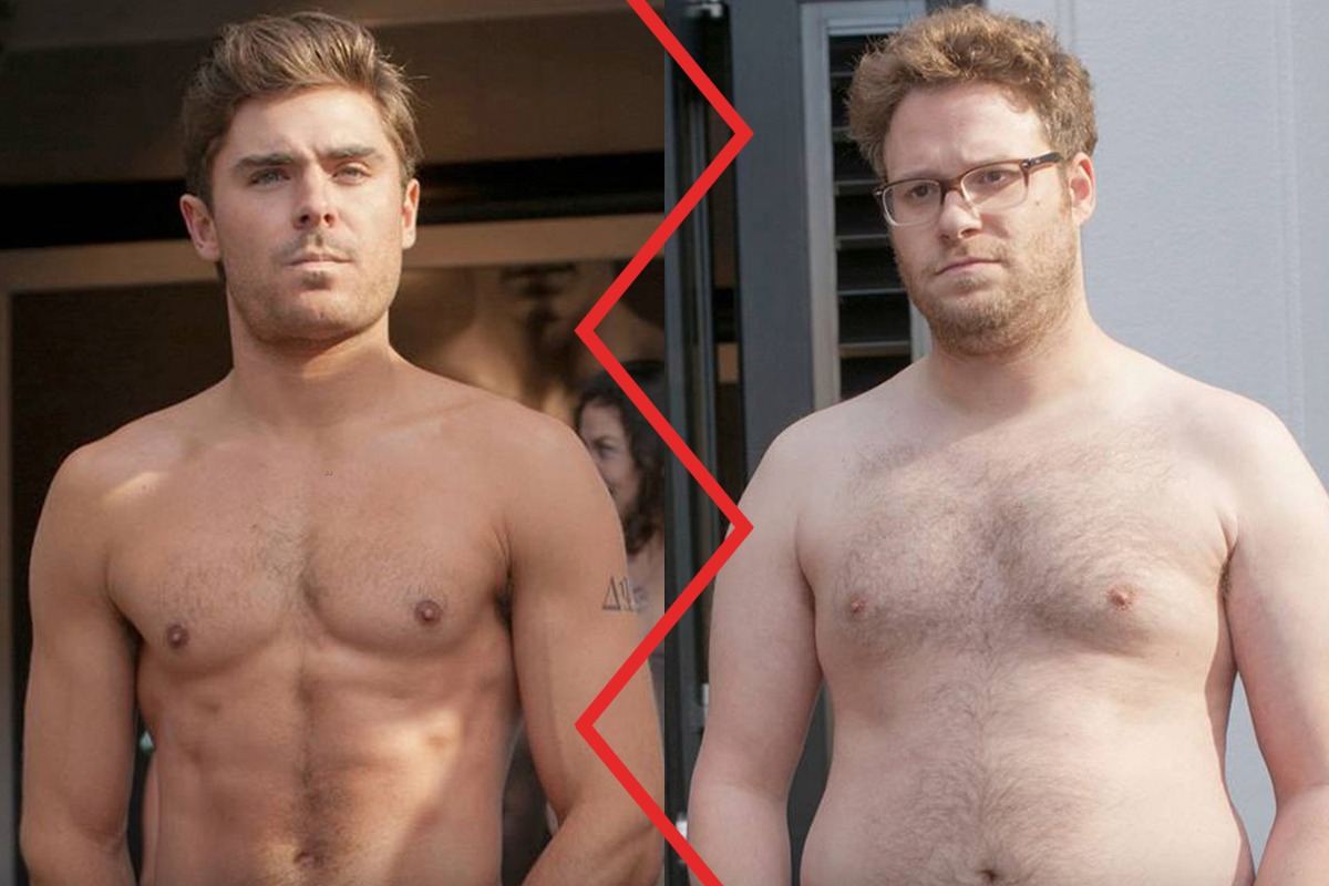 zac efron em grande forma e atores com gordura abdominal precisam reduzir