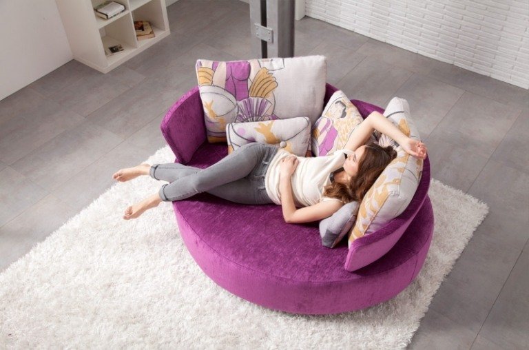 Sofá-grande-roxo-idéia-forma-moderna-MyCuore