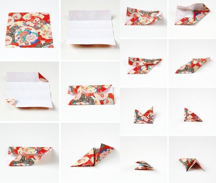 faça-suas-próprias-fotos-decoração-parede-origami-dobra-papel-colorido-instruções